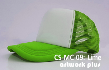 CAP SIMPLE- CS-MC-09, Lime, หมวกตาข่าย, หมวกแก๊ปตาข่าย, หมวกแก๊ปสำเร็จรูป, หมวกแก๊ปพร้อมส่ง, หมวกแก๊ปราคาโรงงาน, หมวกตาข่ายสีเขียวมะนาว